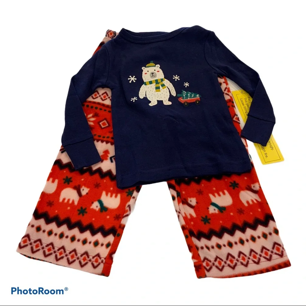 ⭐️NEW Boys 18M Toddler 2 Piece Christmas Pajamas⭐️